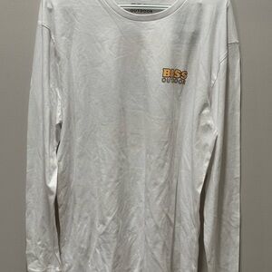 BASS OUTDOORS Marshmellow White Mesa Path Long Sleeve T-Shirt Size XL